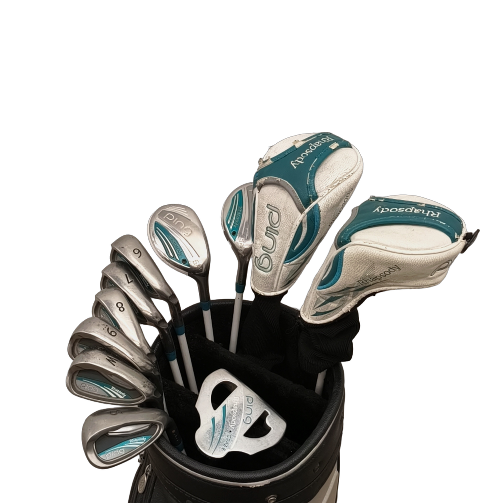 PING Rhapsody Komplet Sæt Uden Bag / 6-PW+SW / Flex Ladies / Grafit [model:birefnet-general] [bg:handrolled]