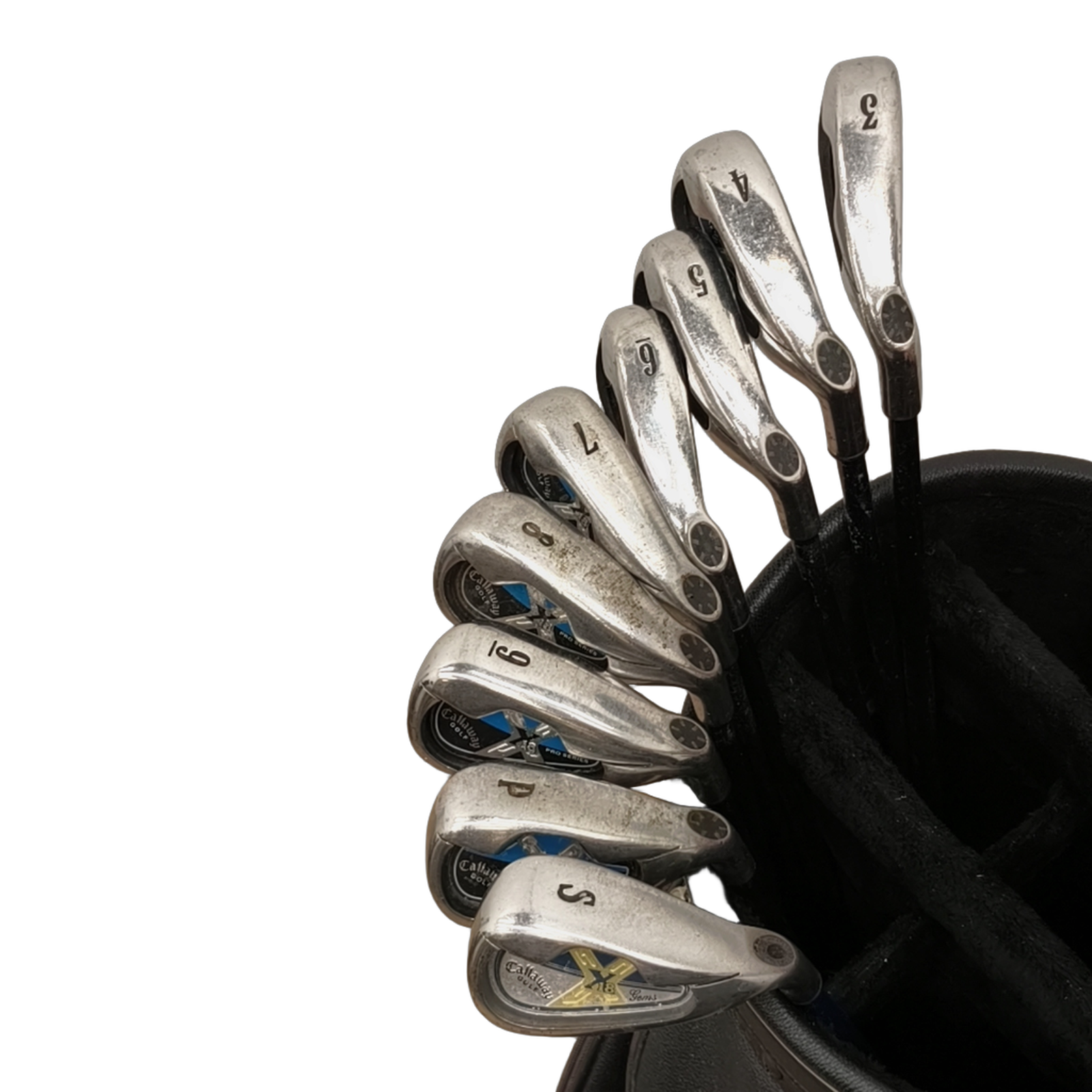Callaway X-18 Komplet Sæt Uden Bag / 3-PW+SW / Flex Regular / Grafit [model:birefnet-general] [bg:handrolled]