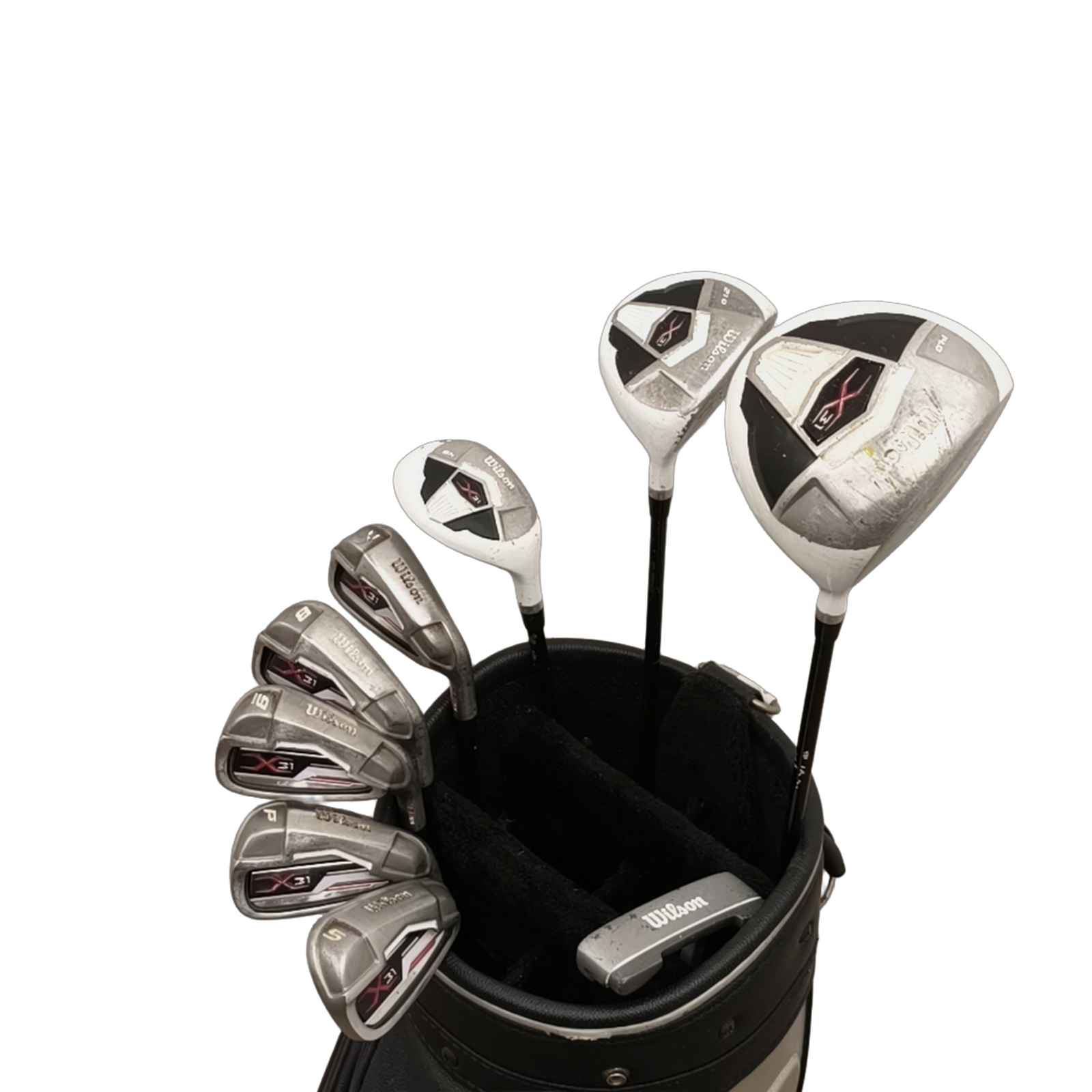 Wilson X-31 Komplet Sæt Uden Bag / 7-PW+SW / Flex Ladies / Grafit [model:birefnet-general] [bg:handrolled]