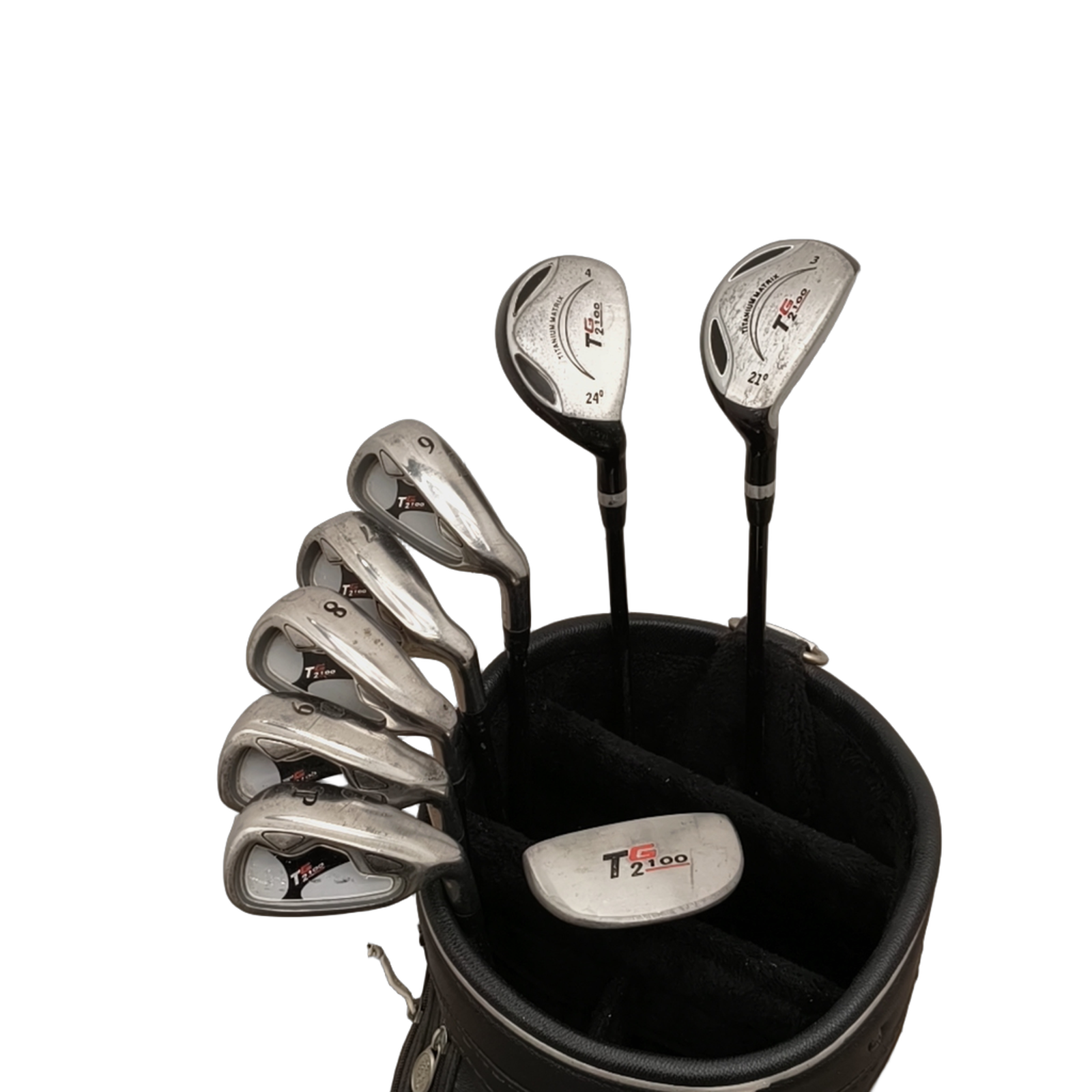 Tour Golf TG2 100 Komplet Sæt Uden Bag / 6-PW / Flex Regular / Grafit [model:birefnet-general] [bg:handrolled]