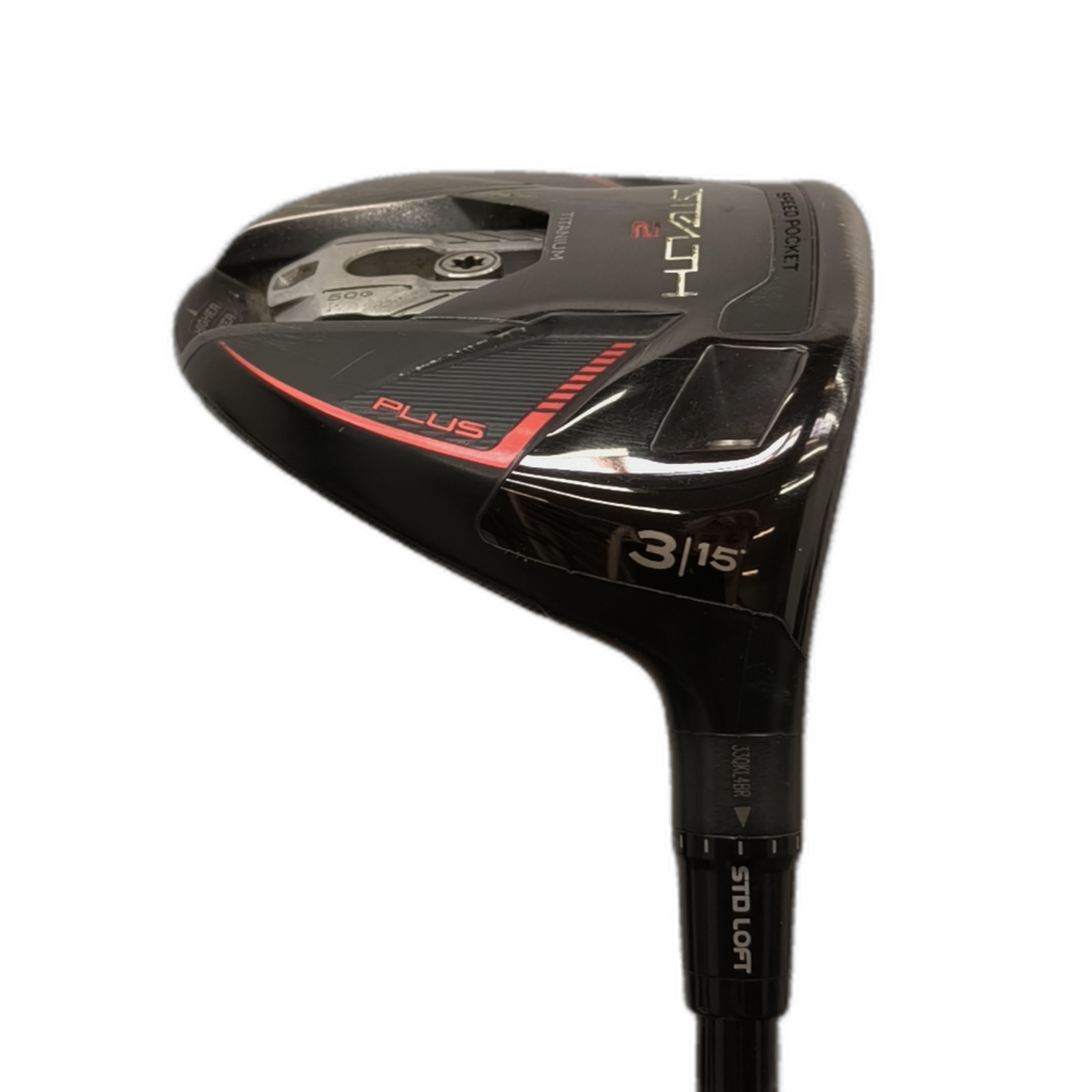TaylorMade Stealth 2 Plus Fairway Wood / Flex Stiff / #3/15 [model:silueta] [bg:handrolled]