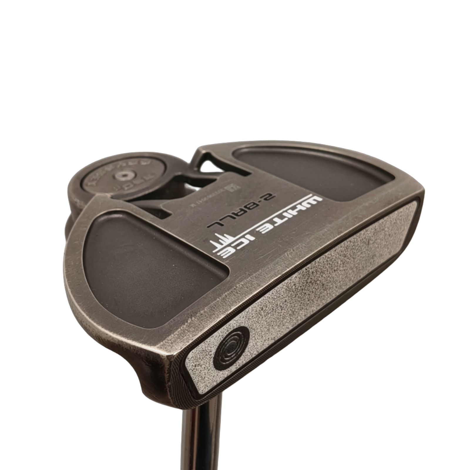 Odyssey White Ice 2-ball Putter / 34" [model:birefnet-general] [bg:handrolled]