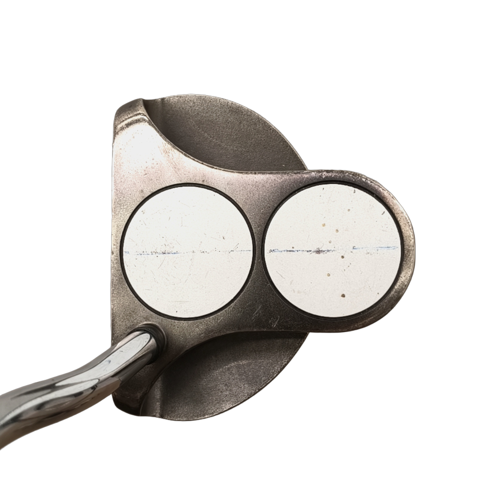 Odyssey White Ice 2-ball Putter / 34" [model:birefnet-general] [bg:handrolled]