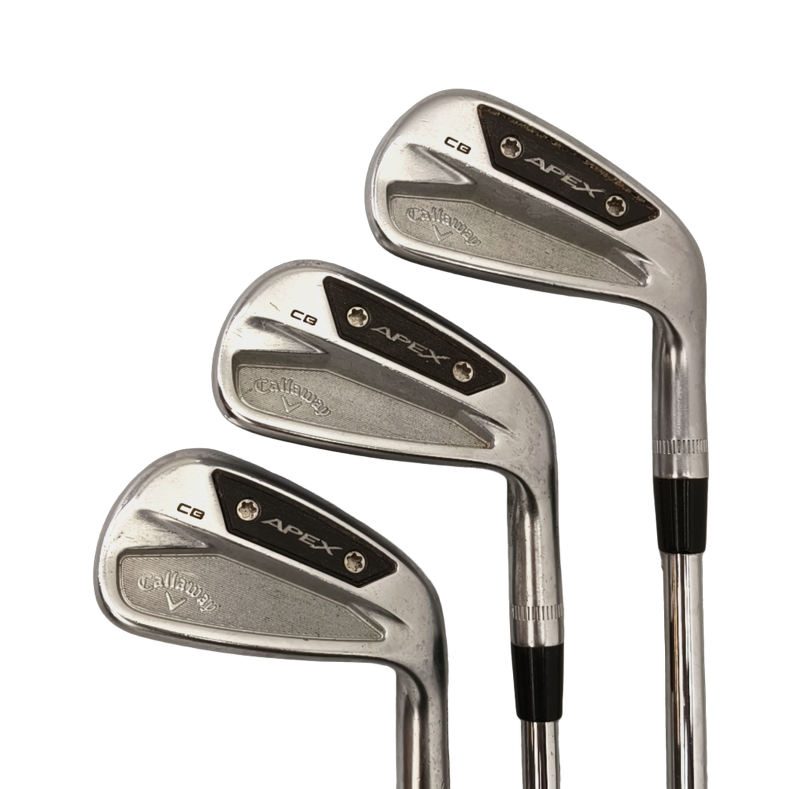 Callaway Apex CB 2024 Jernsæt / 4-PW / Flex X-Stiff / Stål [model:birefnet-general] [bg:handrolled]