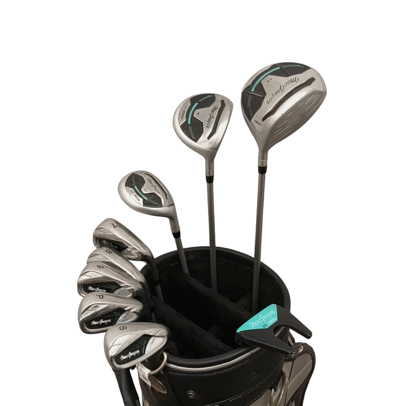 MacGregor CG 3000 Complete Set Without Bag / 8-PW+SW / Flex Ladies / Graphite [model:birefnet-general] [bg:handrolled]