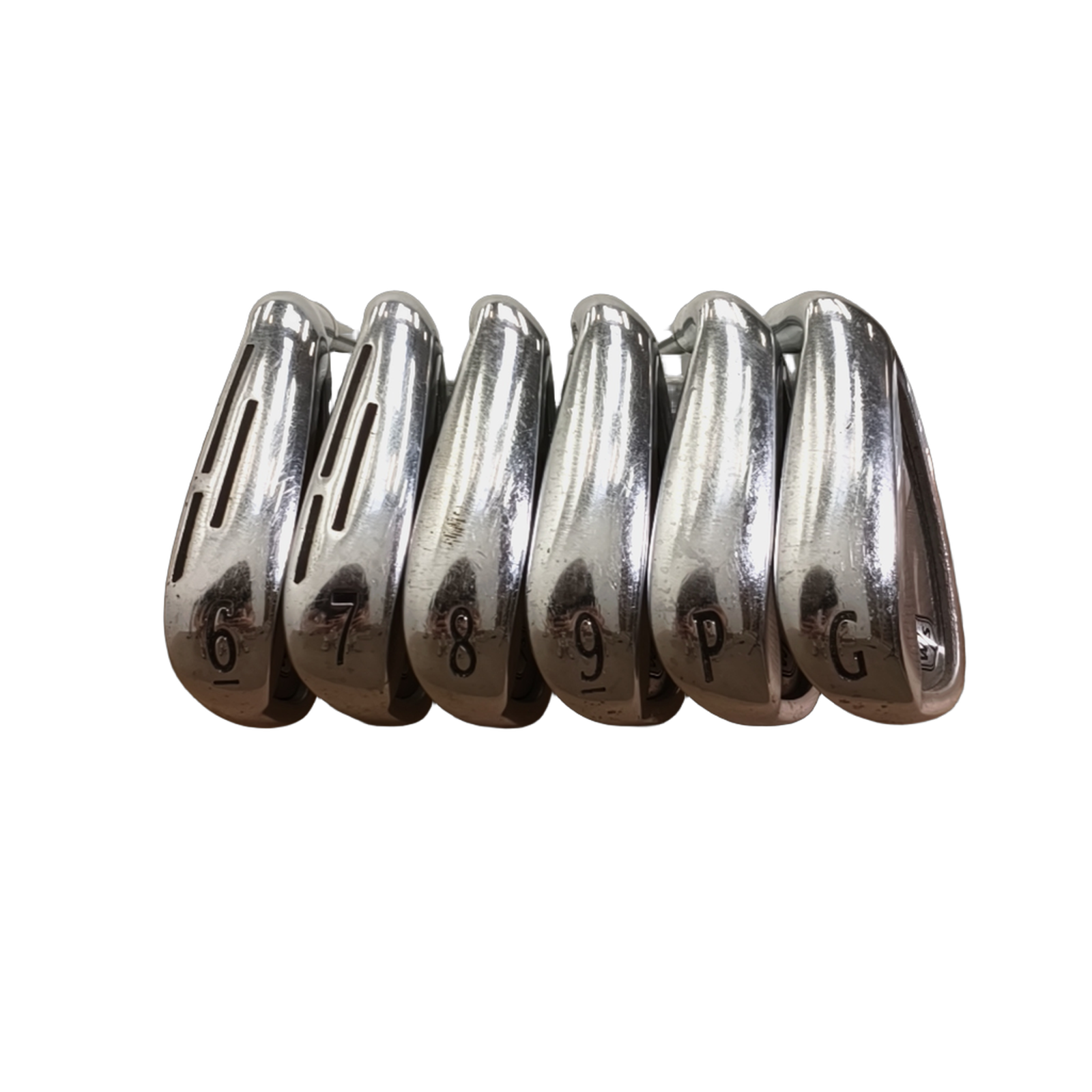 Wilson Staff D9 Jernsæt / 6-PW+GW / Flex A-flex / Grafit [model:birefnet-general] [bg:handrolled]