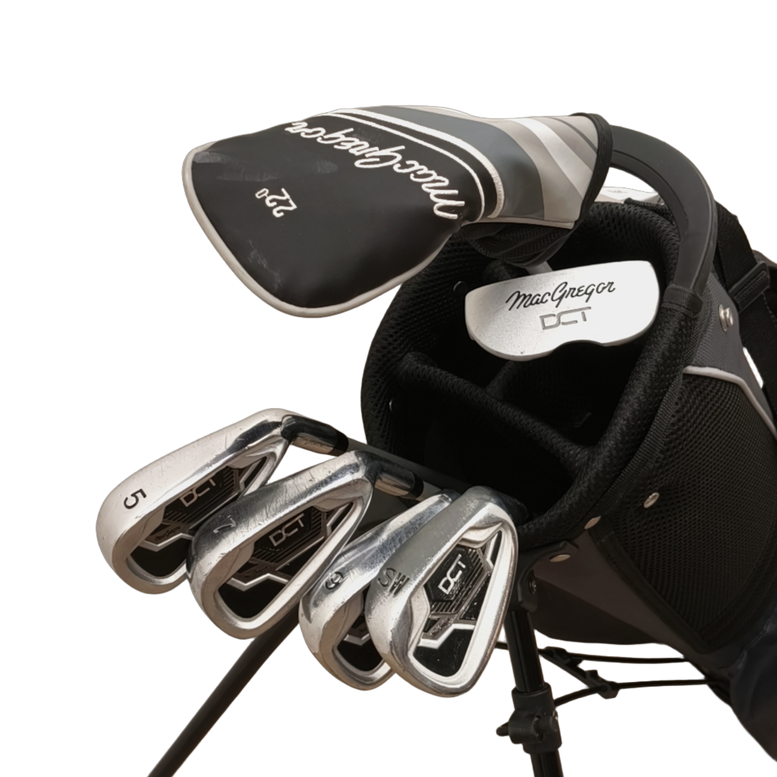 MacGregor DCT  Komplet Sæt Med Bag / 5i+7i+9i+SW / Flex Junior  / Grafit [model:birefnet-general] [bg:handrolled]