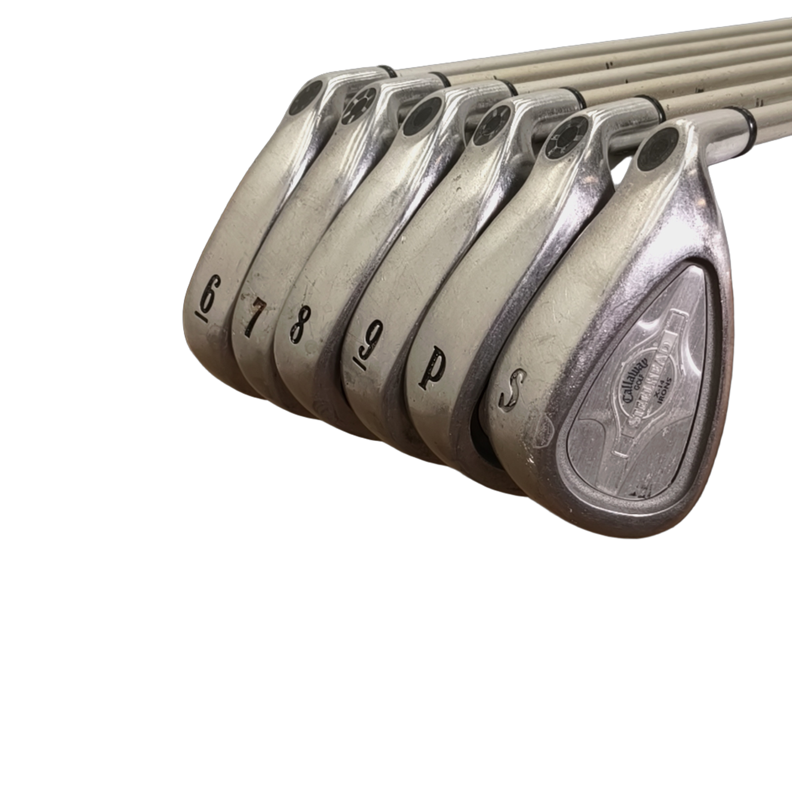 Callaway Steelhead X-14 Jernsæt / 6-PW+SW / Flex Ladies / Grafit [model:birefnet-general] [bg:handrolled]
