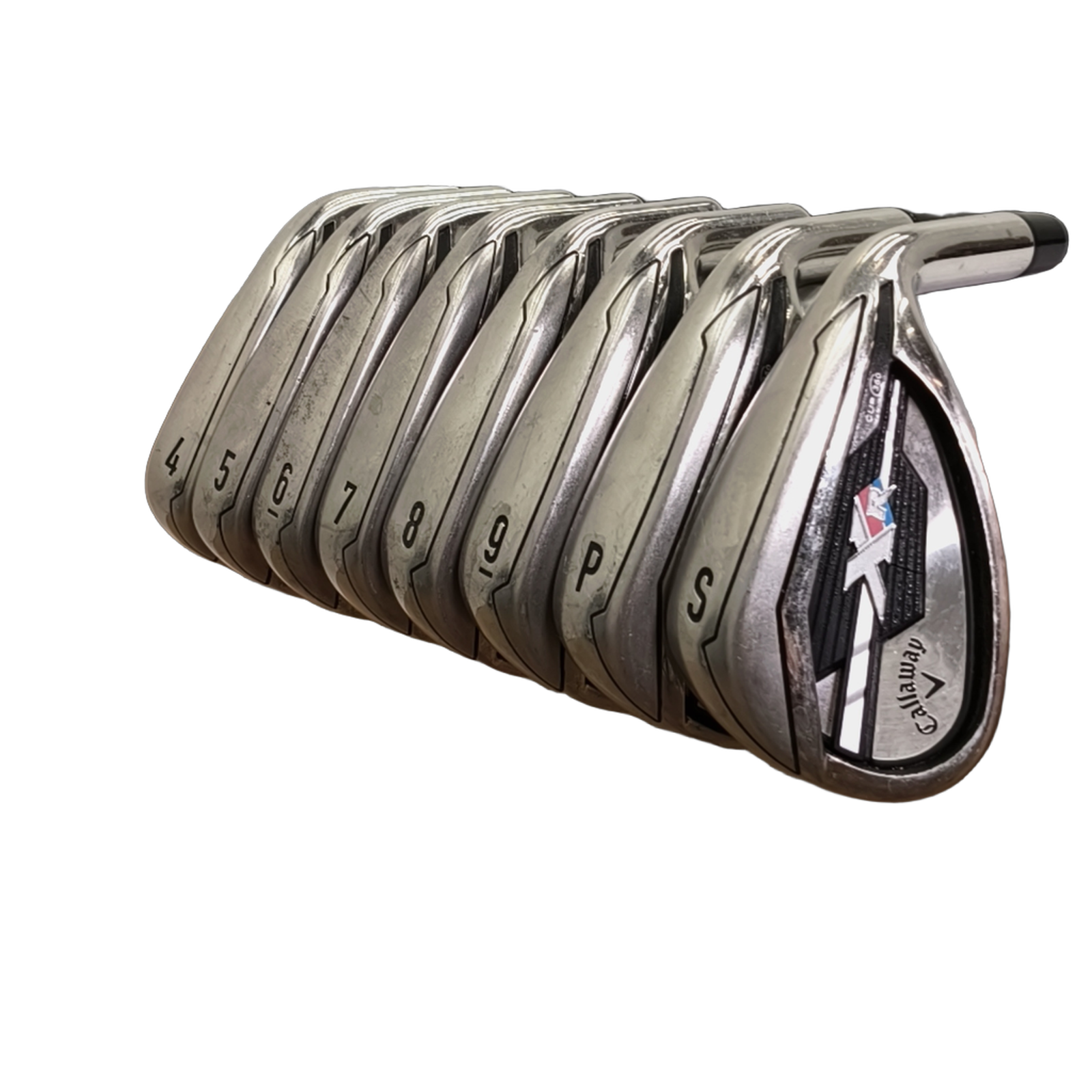 Callaway XR Jernsæt / 4-PW+SW / Flex A-flex / Grafit [model:birefnet-general] [bg:handrolled]