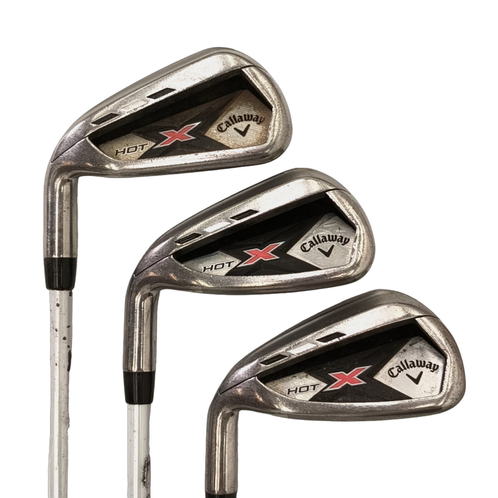 Venstre Callaway X Hot Jernsæt / 5-PW+SW / Flex A-flex / Grafit [model:birefnet-general] [bg:handrolled]