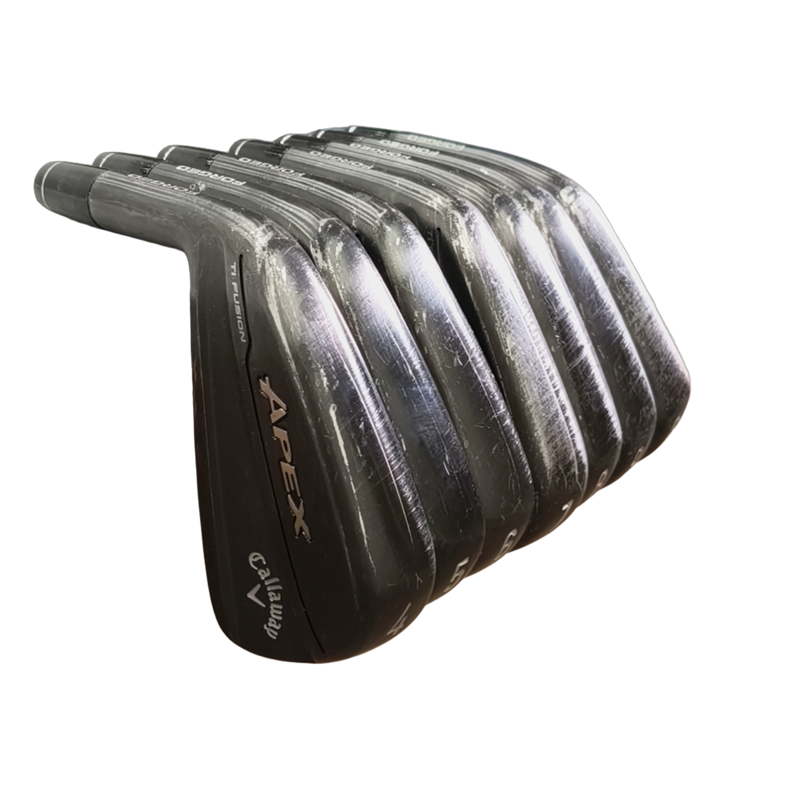 Callaway Apex Ti Fusion  Jernsæt / 4-PW / Flex Stiff / Stål [model:birefnet-general] [bg:handrolled]