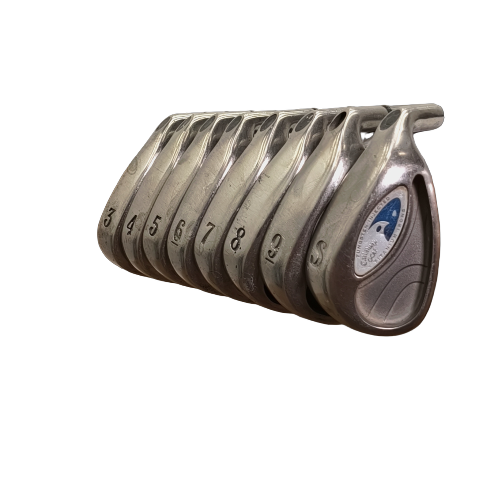 Callaway Hawk Eye Titanium Jernsæt / 3-9i+SW / Flex Regular / Grafit [model:birefnet-general] [bg:handrolled]