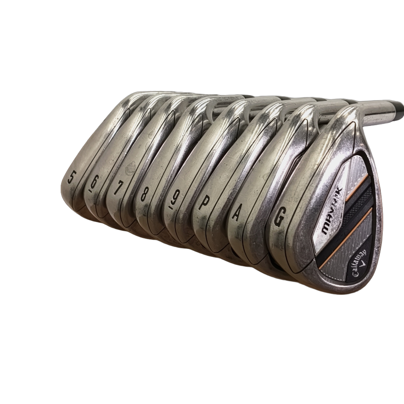Callaway Mavrik Jernsæt / 5-PW+GW+AW / Flex X-Stiff / Stål [model:birefnet-general] [bg:handrolled]