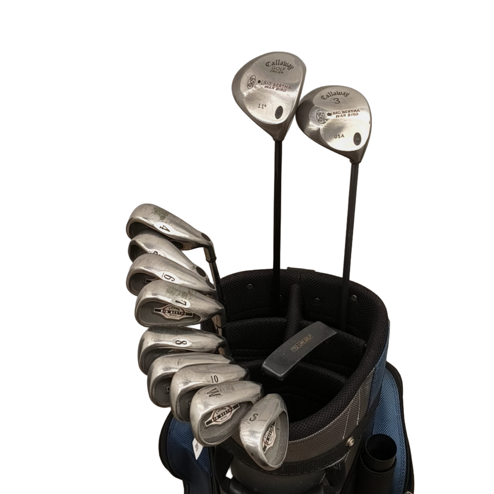 Callaway Big Bertha Komplet Sæt Uden Bag / 4-PW+GW+SW / Flex Uniflex / Stål [model:birefnet-general] [bg:handrolled]