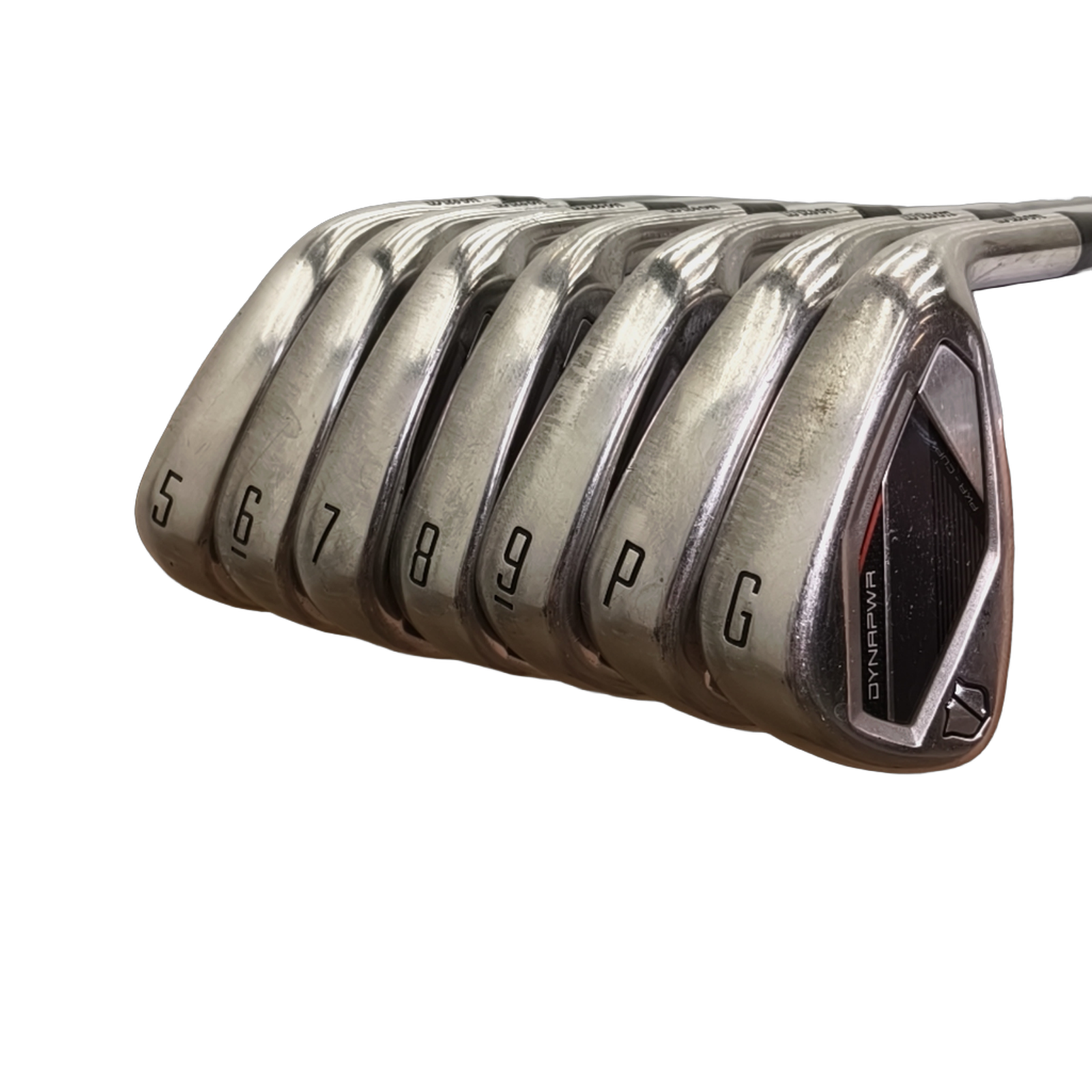 Wilson DynaPWR Jernsæt / 5-PW+GW / Flex Stiff / Stål [model:birefnet-general] [bg:handrolled]