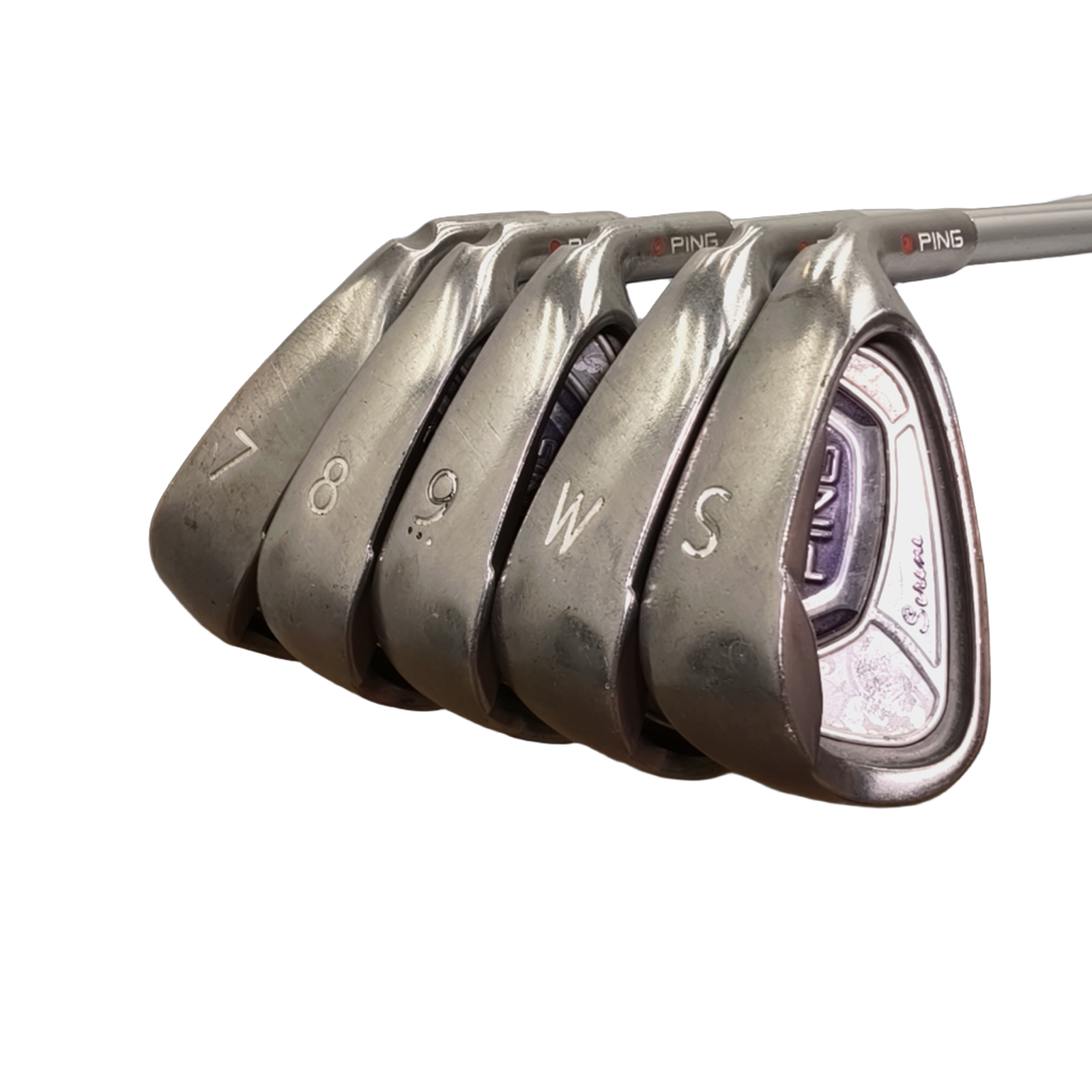 PING Serene Jernsæt / 7-PW+SW / Flex Ladies / Grafit [model:birefnet-general] [bg:handrolled]