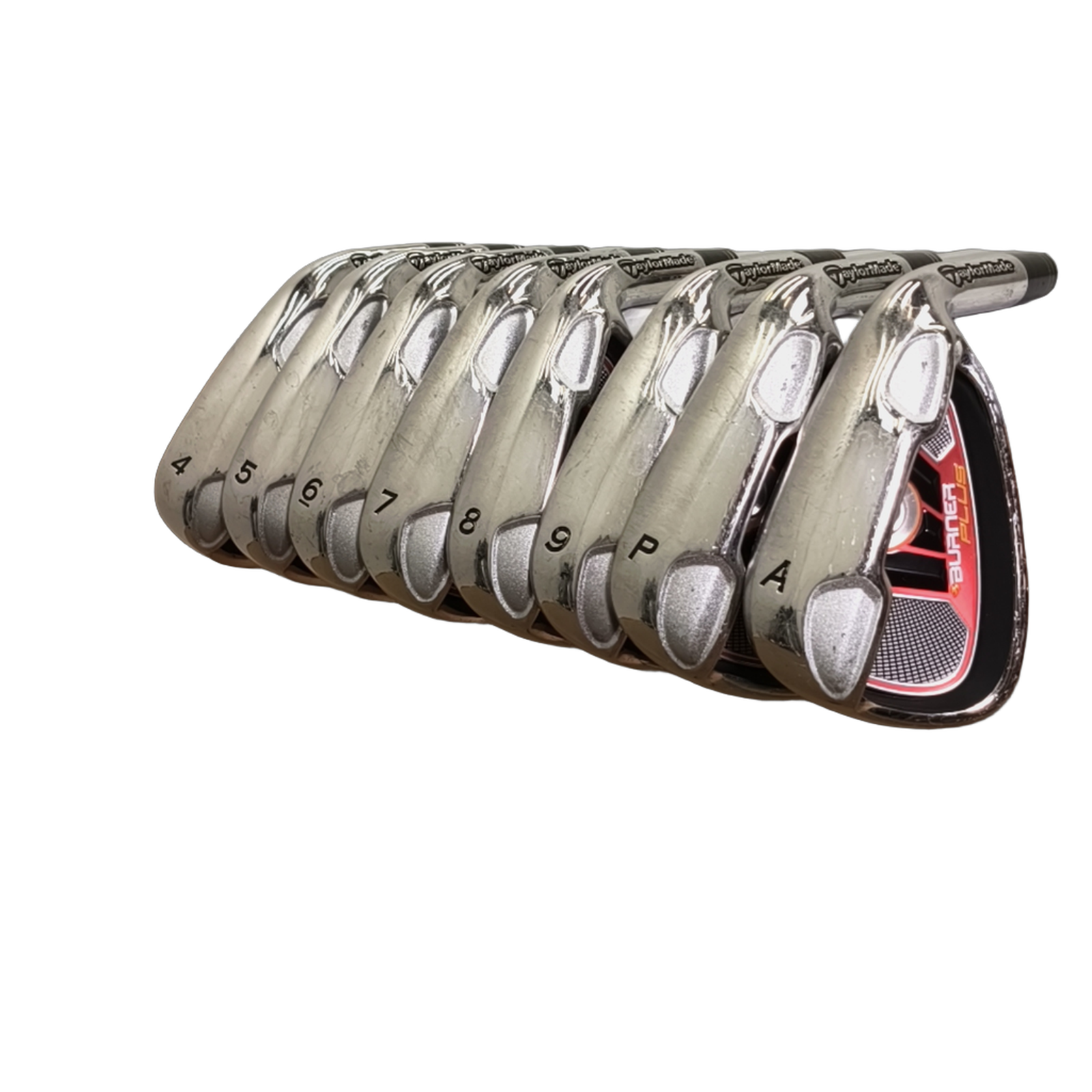TaylorMade Burner Plus Jernsæt / 4-PW+AW  / Flex Regular / Stål [model:birefnet-general] [bg:handrolled]