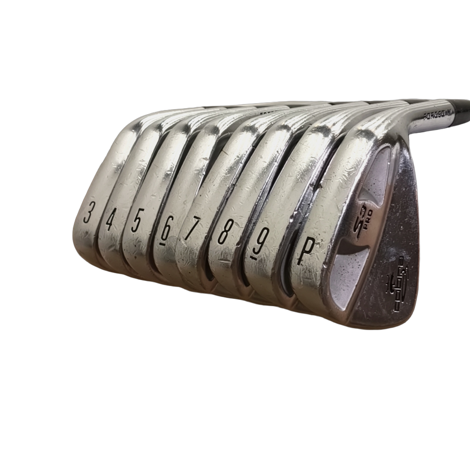 Cobra S3 Pro Combo Jernsæt / 3-PW / Flex Stiff / Stål [model:birefnet-general] [bg:handrolled]