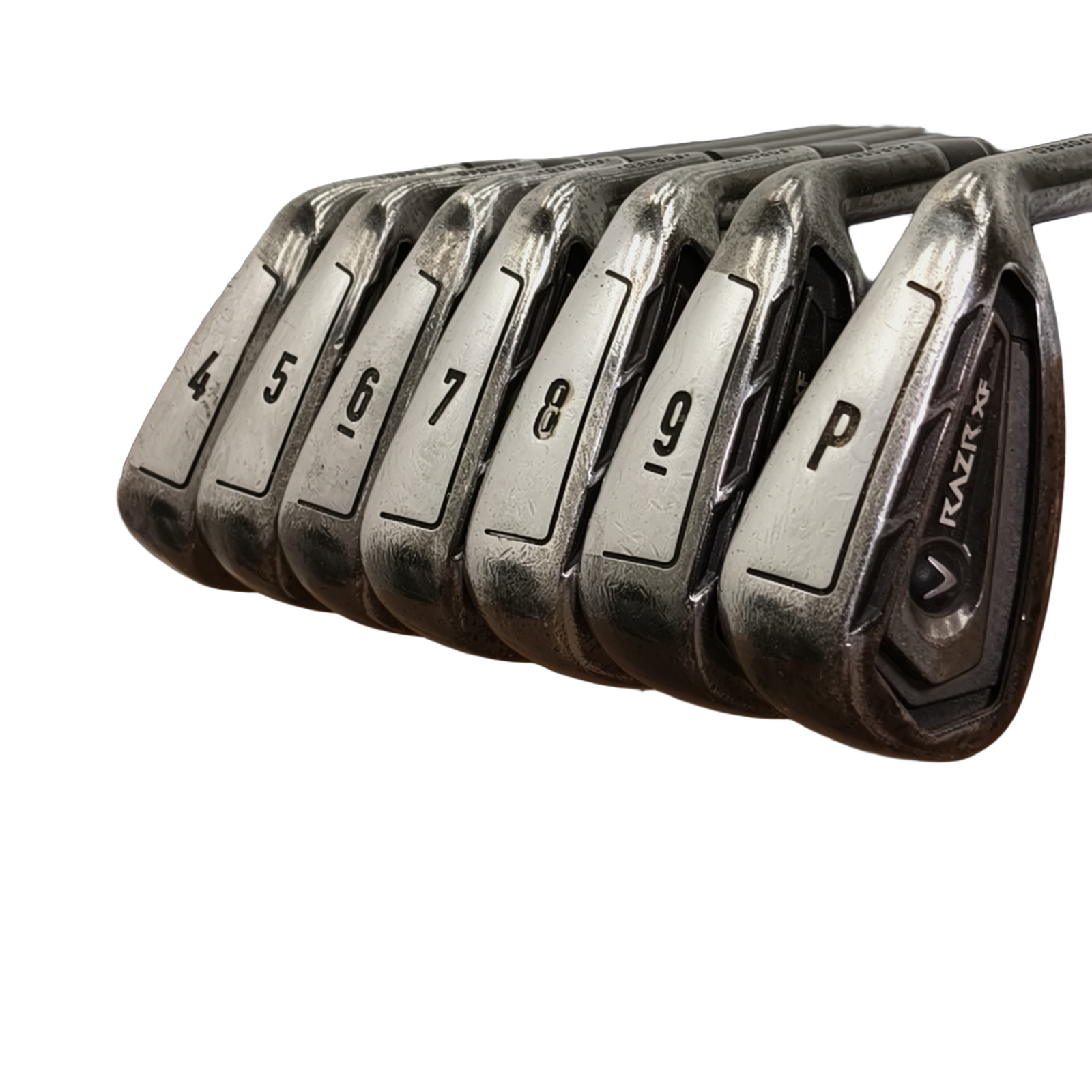Callaway Razr XF Jernsæt / 4-PW / Flex Regular / Grafit [model:birefnet-general] [bg:handrolled]