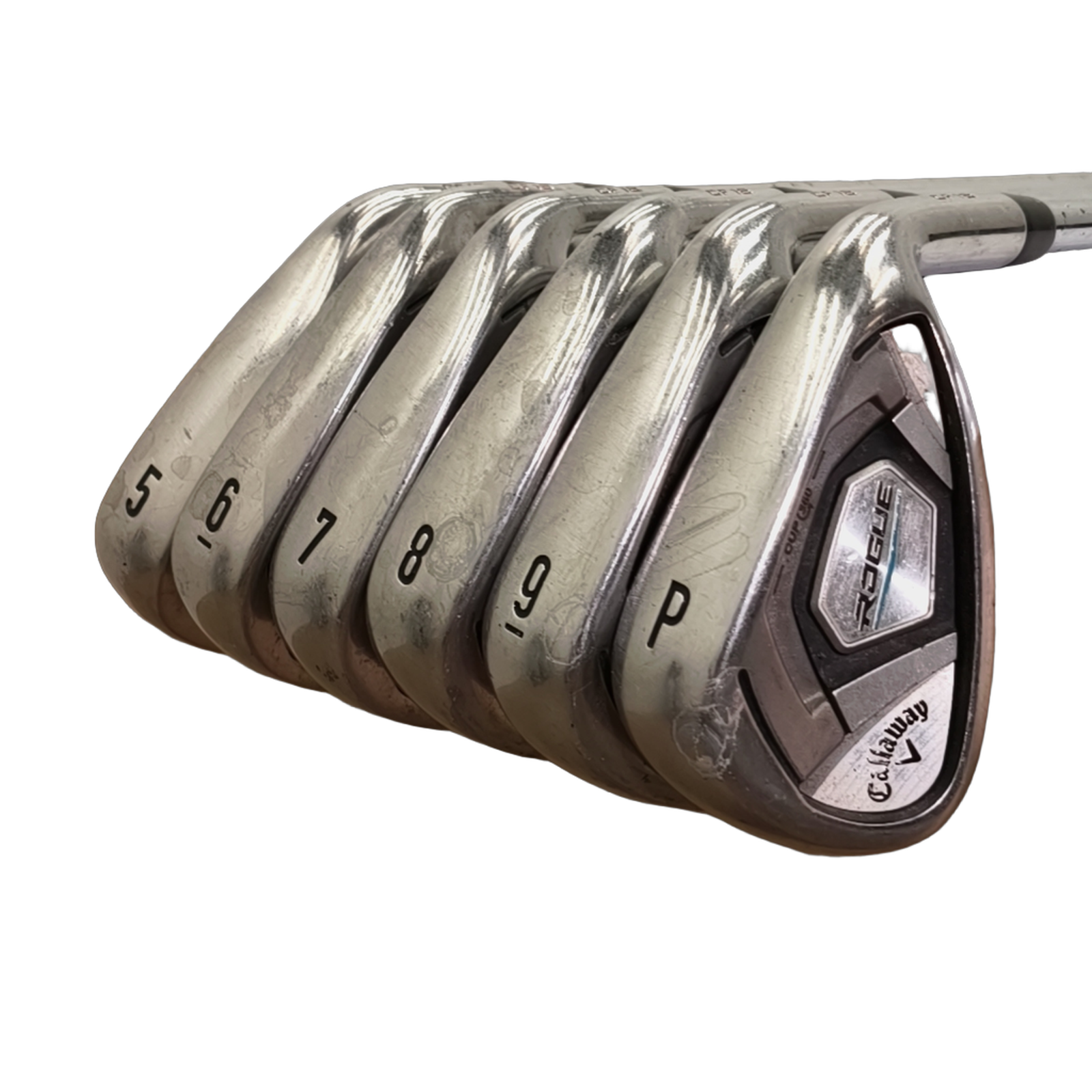 Callaway Rogue CF18 Jernsæt / 5-PW / Flex Stiff / Stål [model:birefnet-general] [bg:handrolled]
