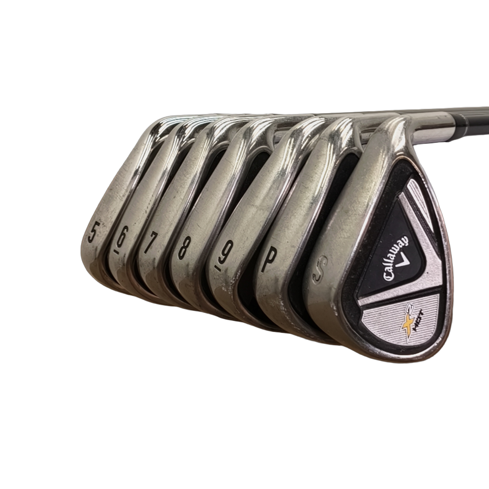 Callaway X2 Hot Jernsæt / 5-PW+SW / Flex A-flex / Grafit [model:birefnet-general] [bg:handrolled]
