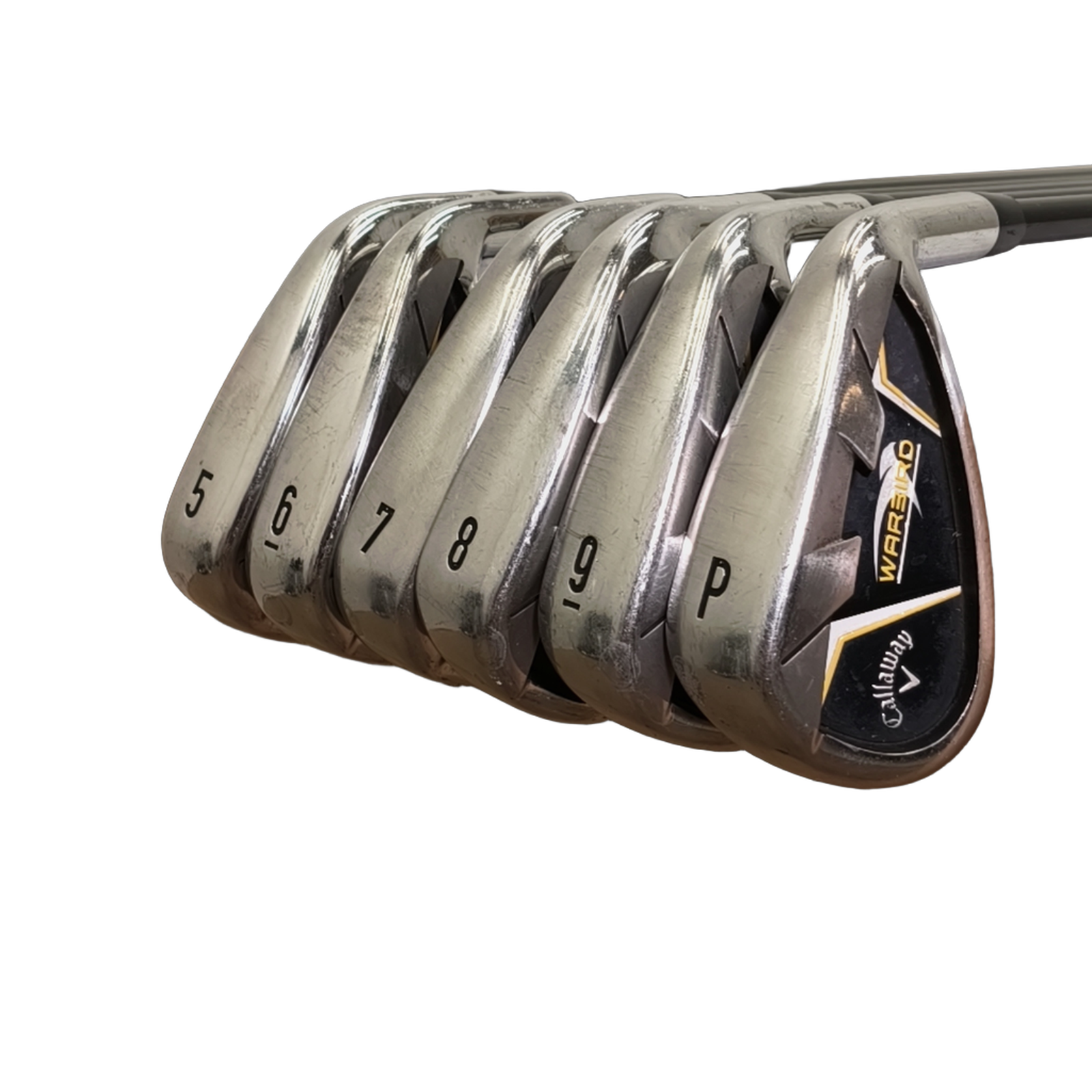 Callaway WarBird Jernsæt / 5-PW / Flex A-flex / Grafit [model:birefnet-general] [bg:handrolled]