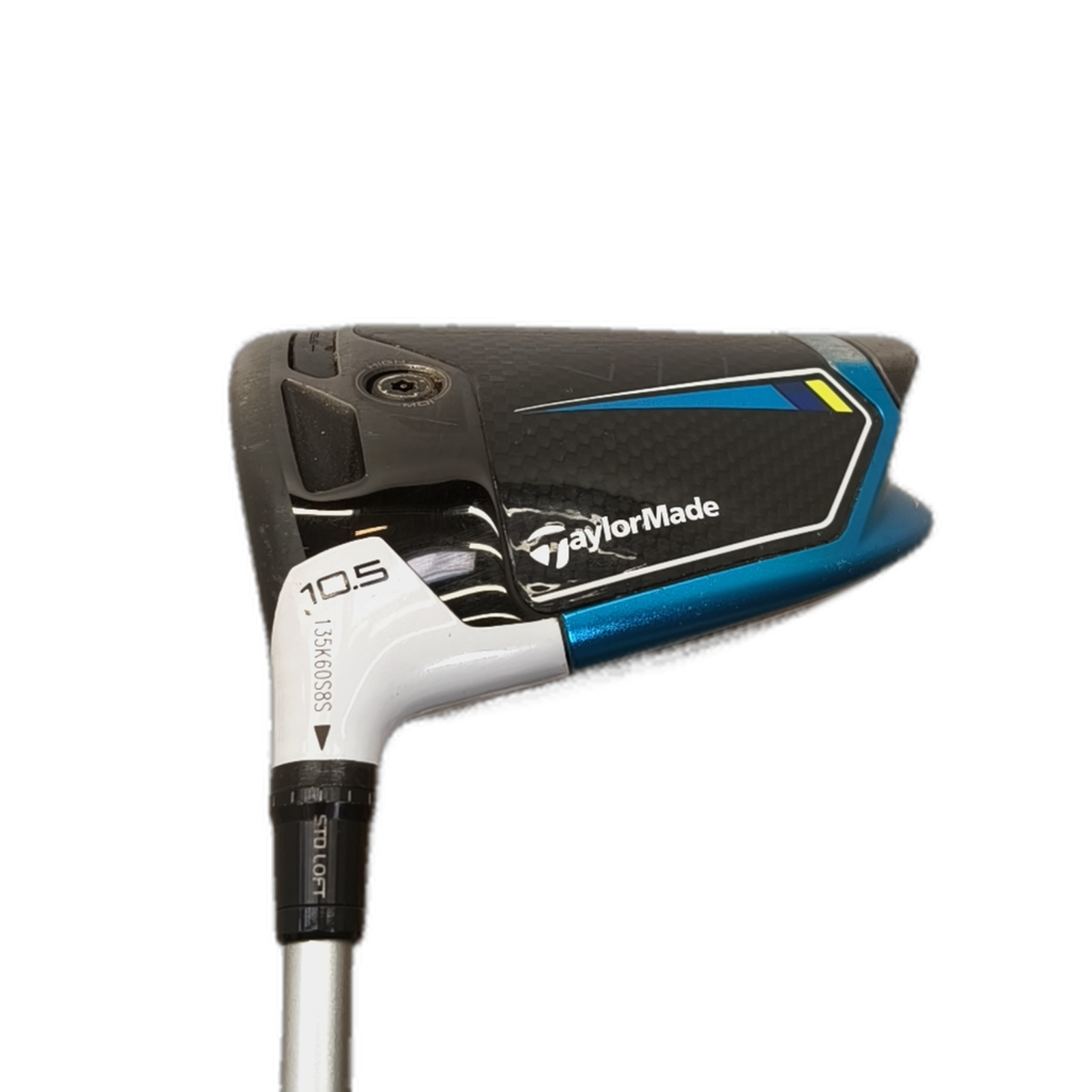 Venstre TaylorMade Sim 2 Max Driver / Flex Regular / Loft 10.5 [model:silueta] [bg:handrolled]
