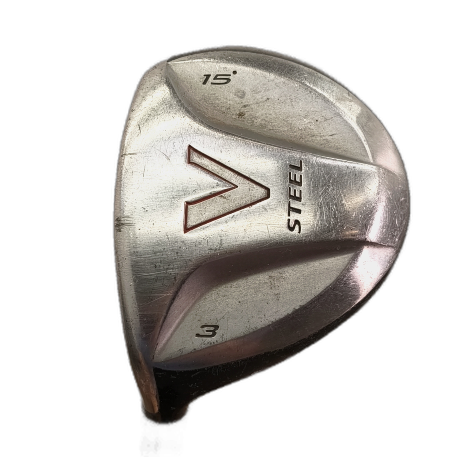 Venstre TaylorMade V-steel Fairway Wood / Flex Regular / #3/15 [model:silueta] [bg:handrolled]