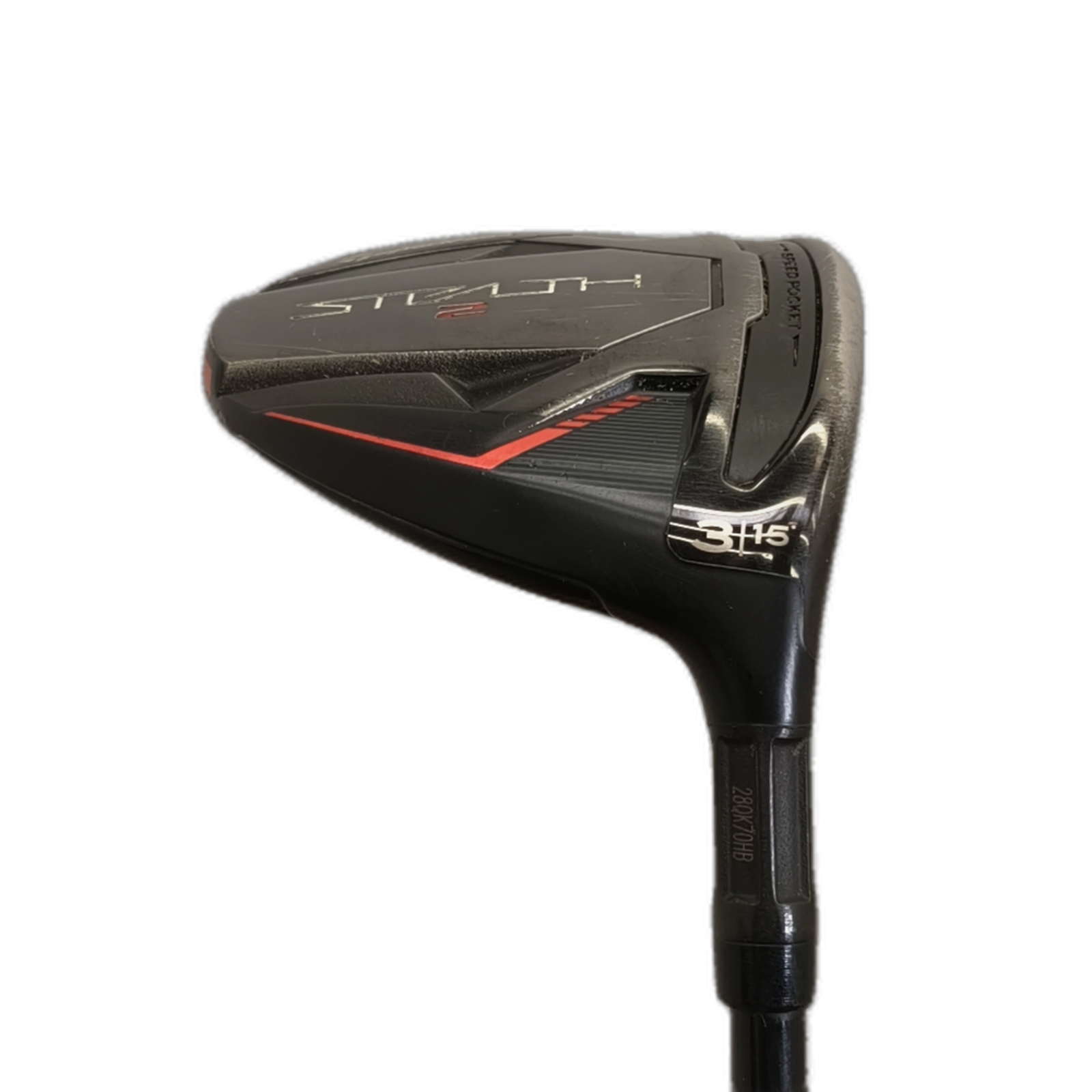 TaylorMade Stealth 2 Fairway Wood / Flex Regular / #3/15 [model:silueta] [bg:handrolled]
