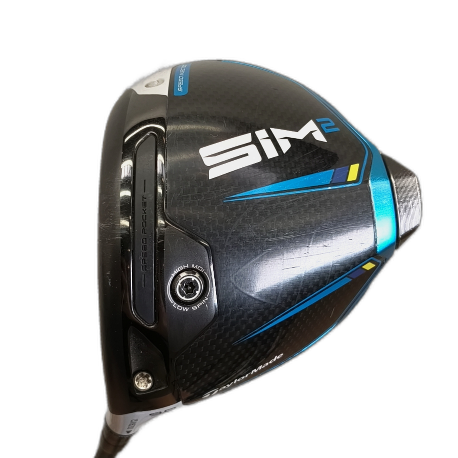 Venstre TaylorMade SIM2 Driver / Flex X-Stiff / Loft 9 [model:silueta] [bg:handrolled]