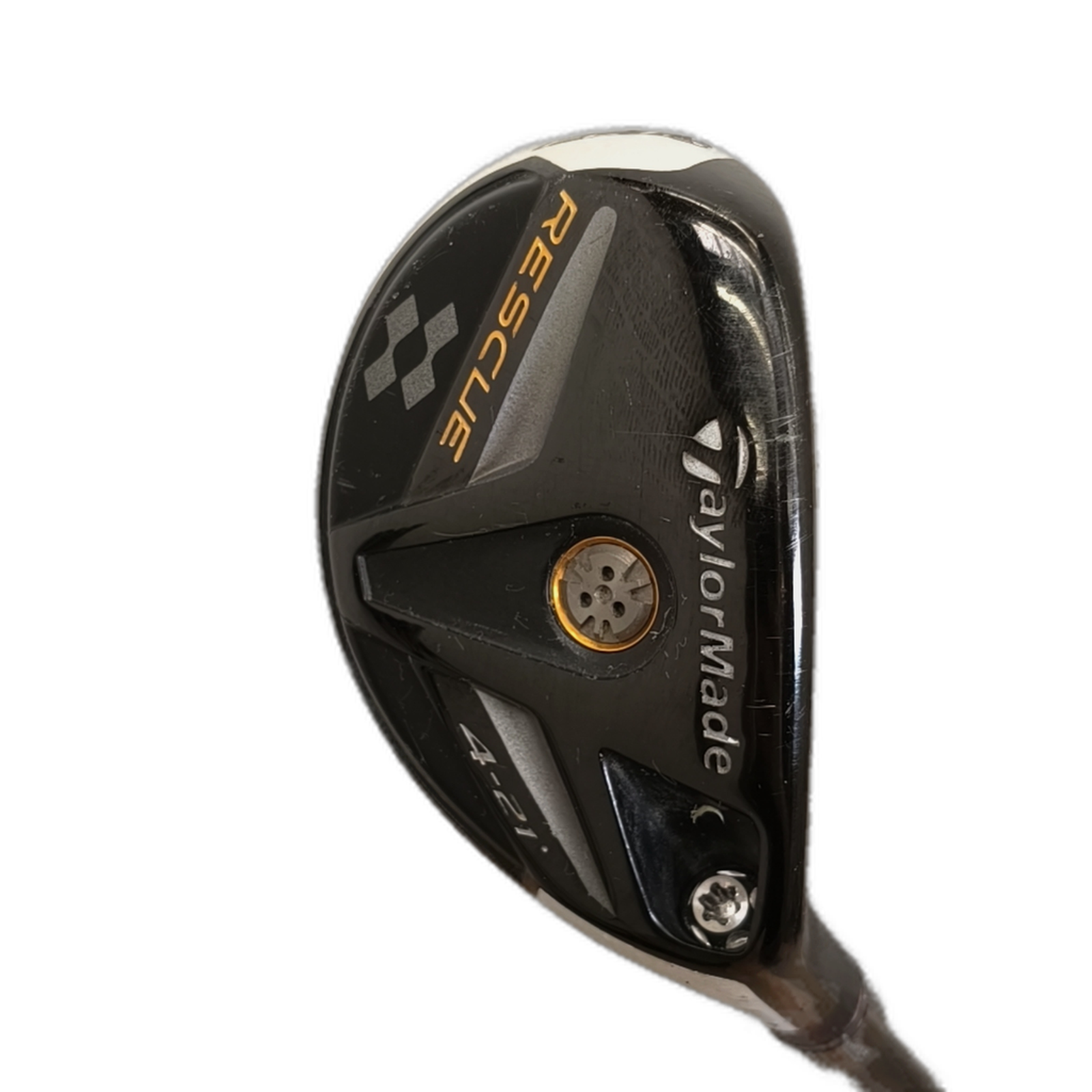 TaylorMade Rescue Hybrid / Flex Stiff / #4/21 [model:silueta] [bg:handrolled]
