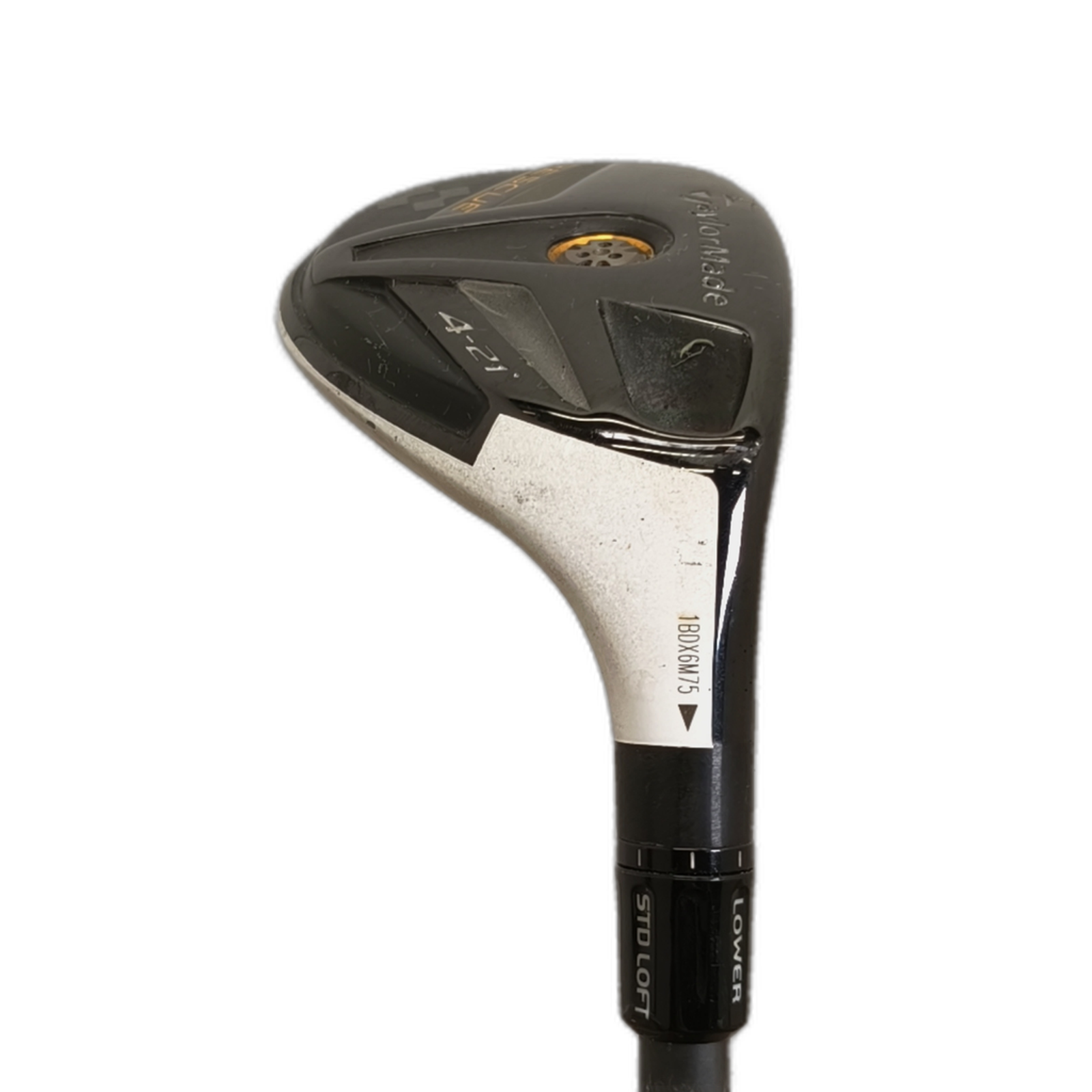 TaylorMade Rescue Hybrid / Flex Stiff / #4/21 [model:silueta] [bg:handrolled]