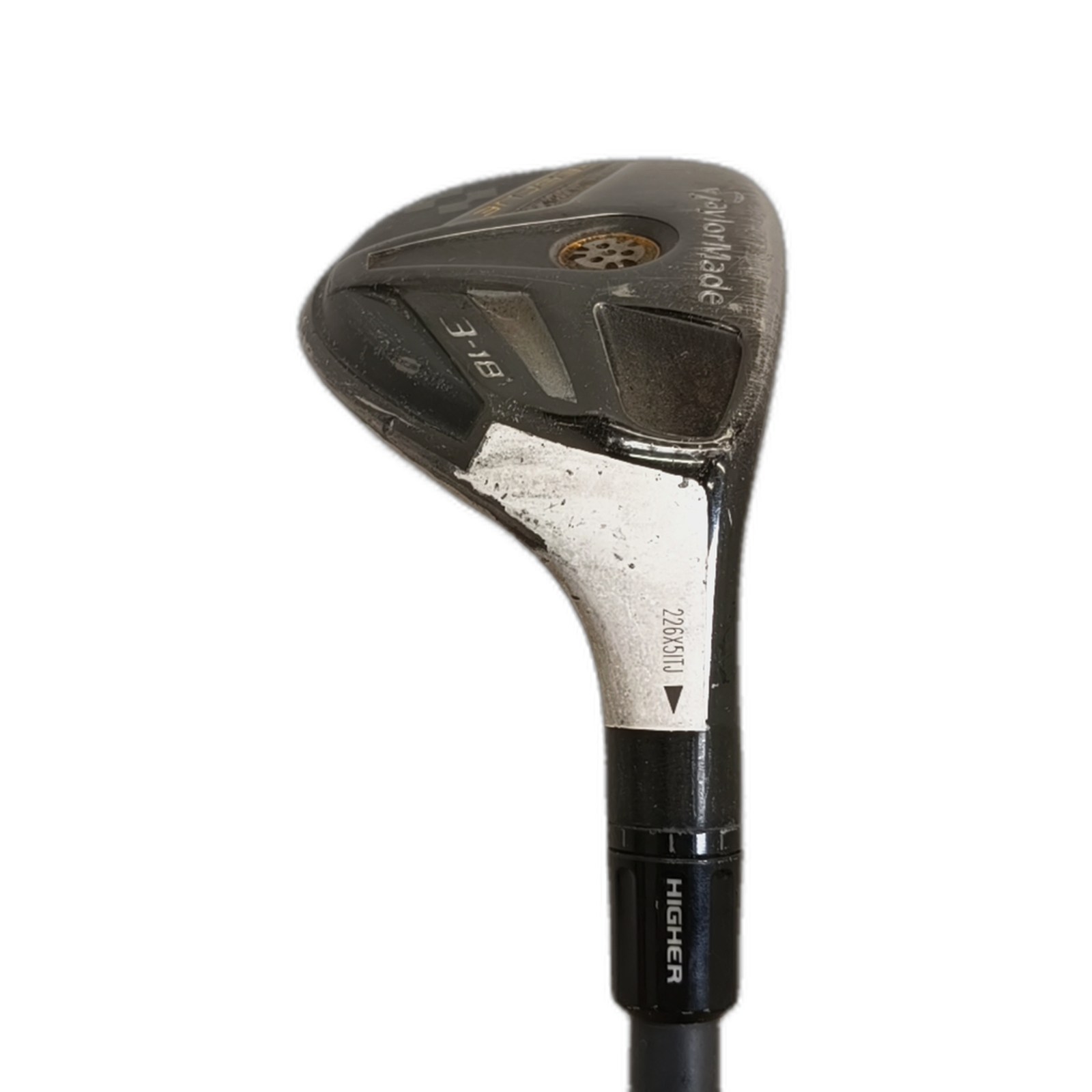 TaylorMade Rescue Hybrid / Flex Regular / #3/18 [model:silueta] [bg:handrolled]