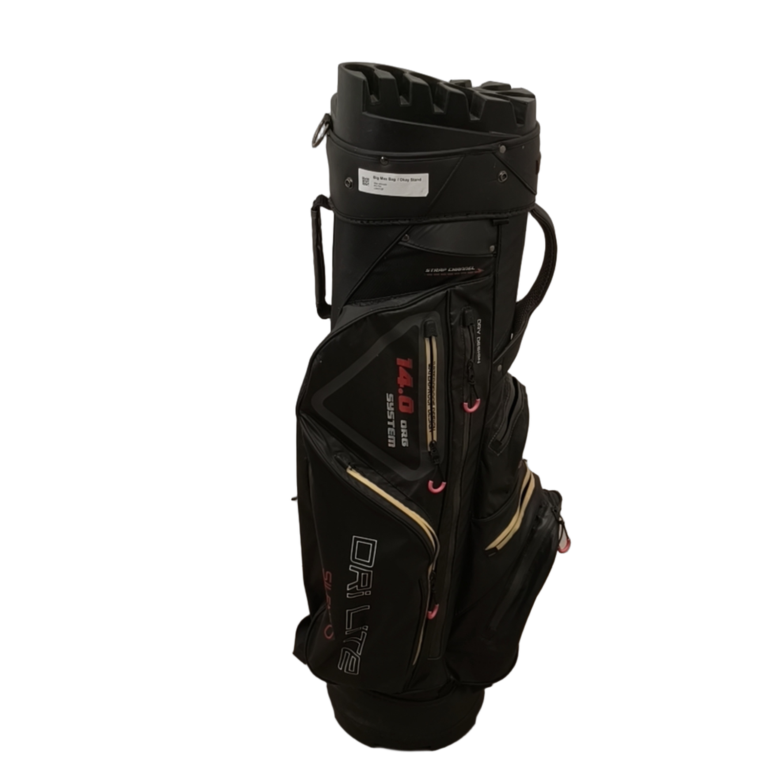 Big Max Dri Lite Silencio Golf Bag / 15-Rum / Sort [model:birefnet-general] [bg:handrolled]