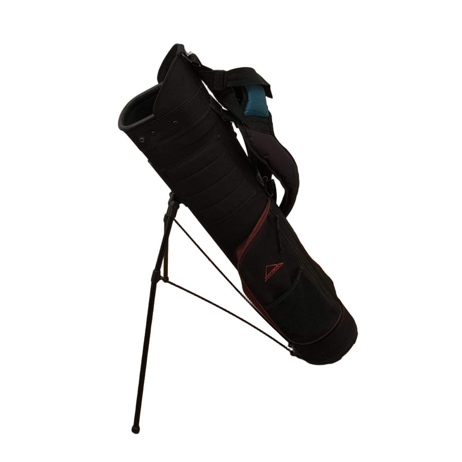 Quiver  Golf Bag / 3-Rum / Sort [model:birefnet-general] [bg:handrolled]