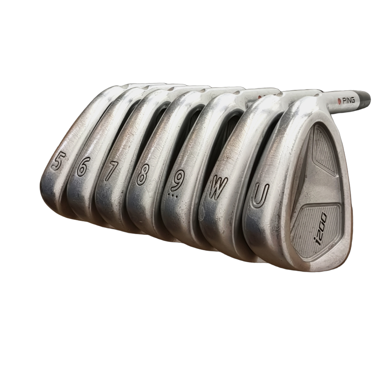 PING I200 Jernsæt / 5-PW+GW / Flex Regular / Grafit [model:birefnet-general] [bg:handrolled]