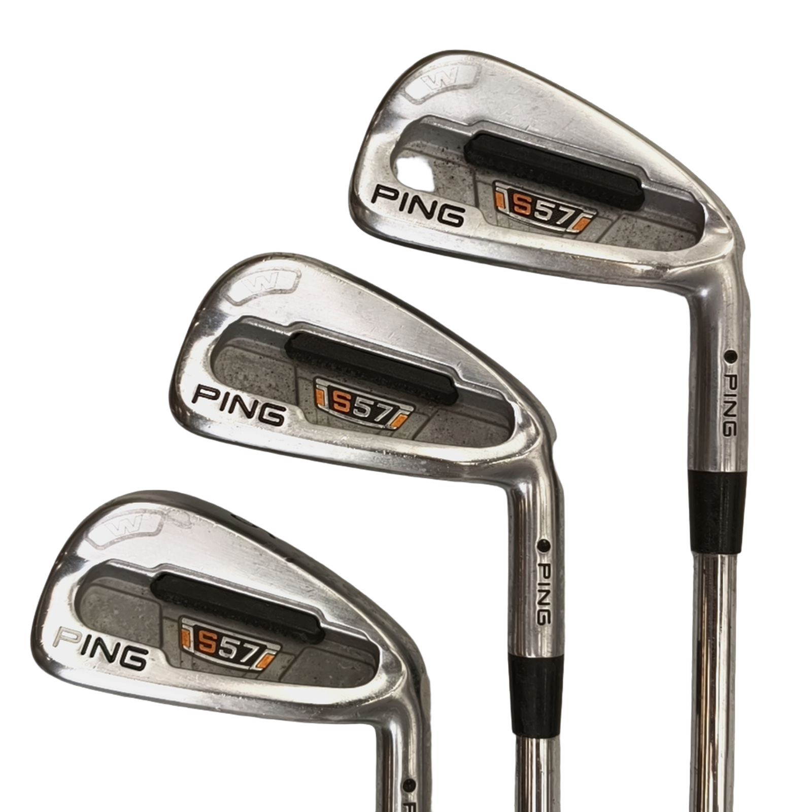 PING S57 Jernsæt / 4-PW / Flex Stiff / Stål [model:birefnet-general] [bg:handrolled]