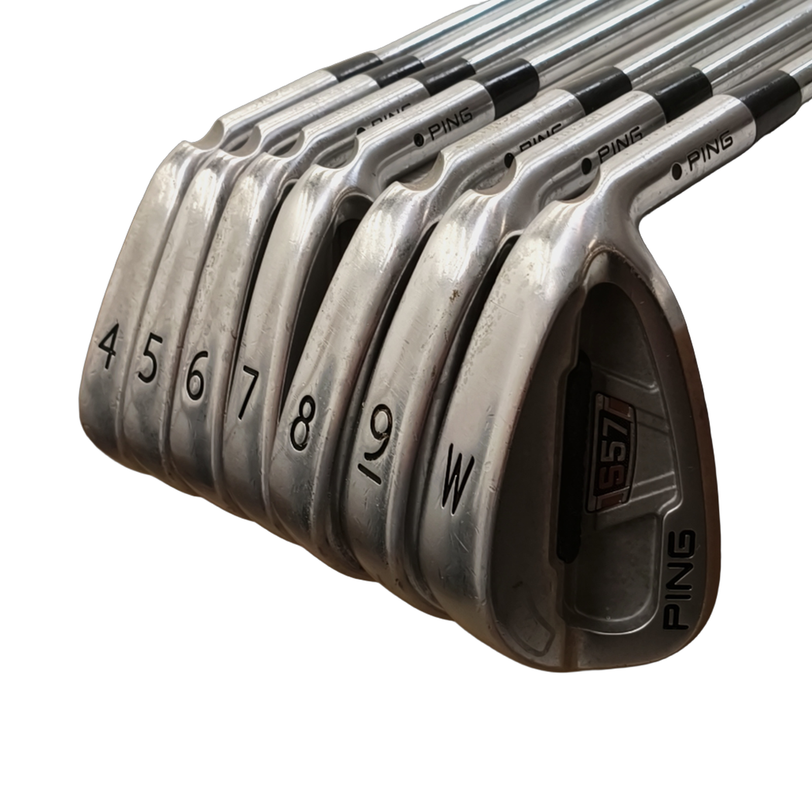 PING S57 Jernsæt / 4-PW / Flex Stiff / Stål [model:birefnet-general] [bg:handrolled]