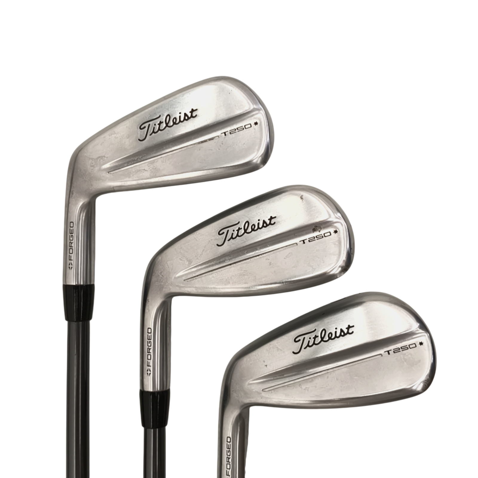 Venstre Titleist T250★ Jernsæt / 5-PW+GW / Flex Stiff / Grafit [bg:photoroom-fallback]