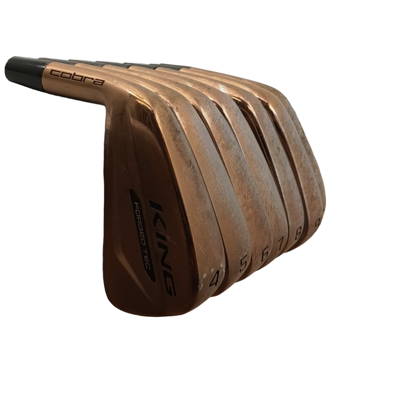 Venstre Cobra Forged Tec Copper Jernsæt / 4-PW / Flex Regular / Stål [model:birefnet-general] [bg:handrolled]