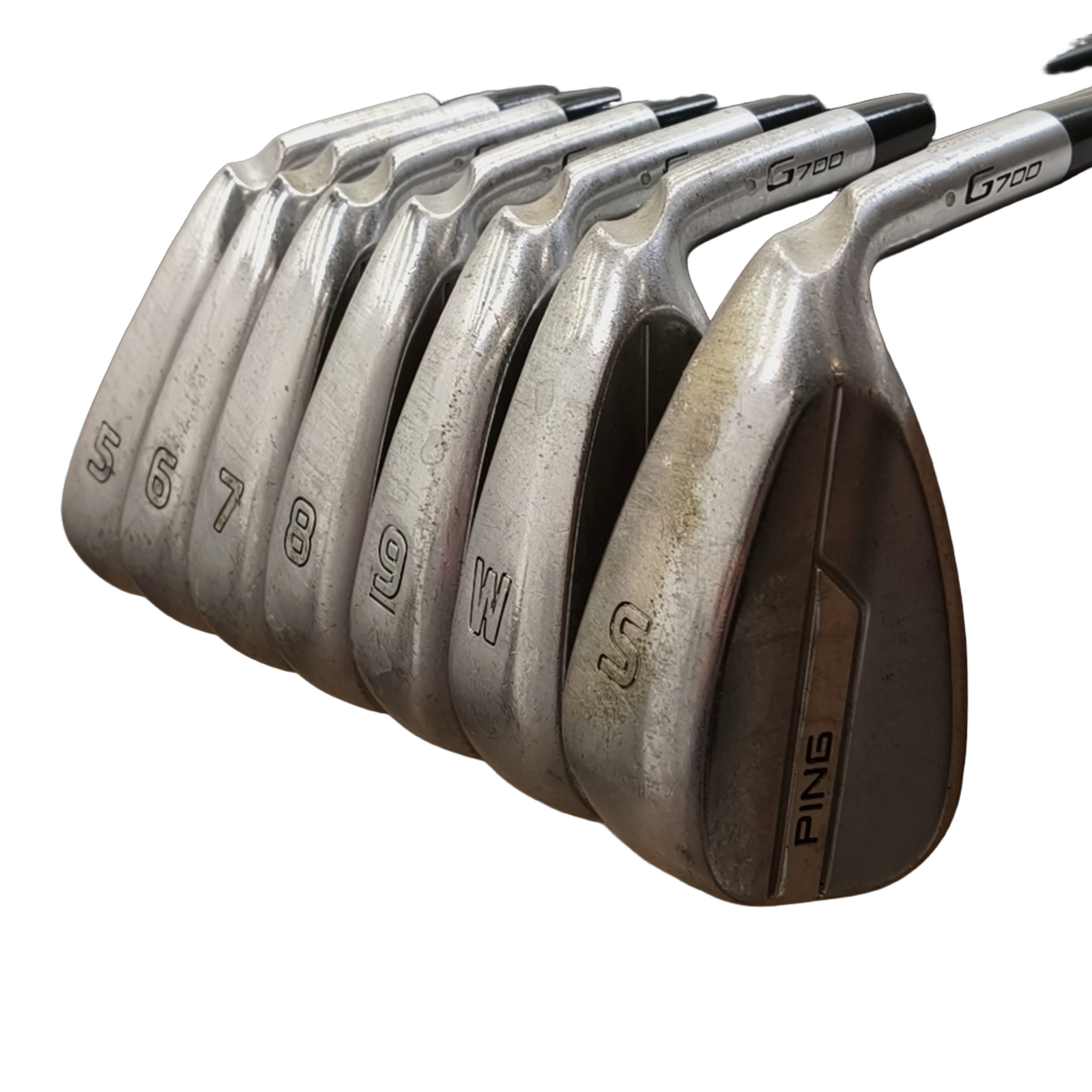 PING G700 Jernsæt / 5-PW+SW / Flex A-flex / Grafit [model:birefnet-general] [bg:handrolled]