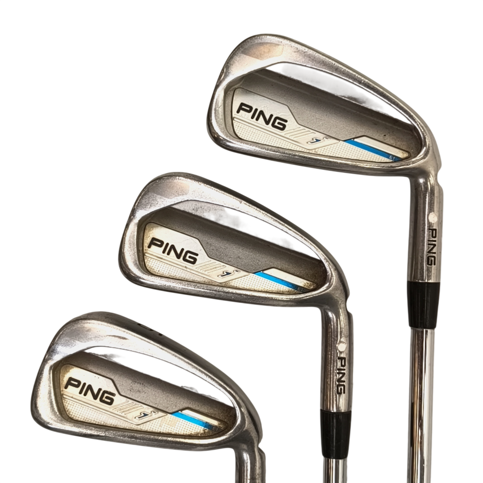 PING i Series E1 Jernsæt / 4-PW / Flex Stiff / Stål [bg:photoroom-fallback]