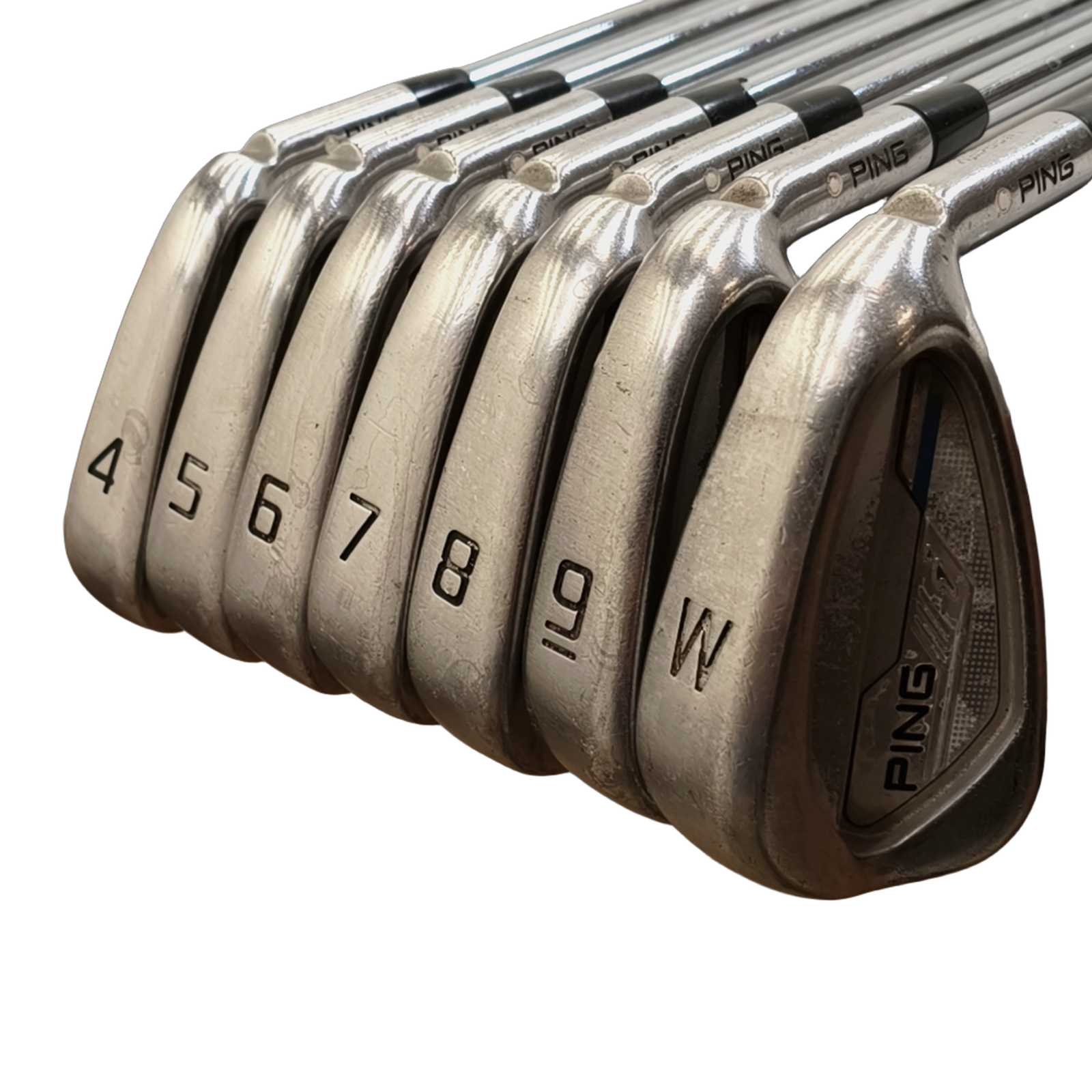 PING i Series E1 Jernsæt / 4-PW / Flex Stiff / Stål [model:birefnet-general] [bg:handrolled]
