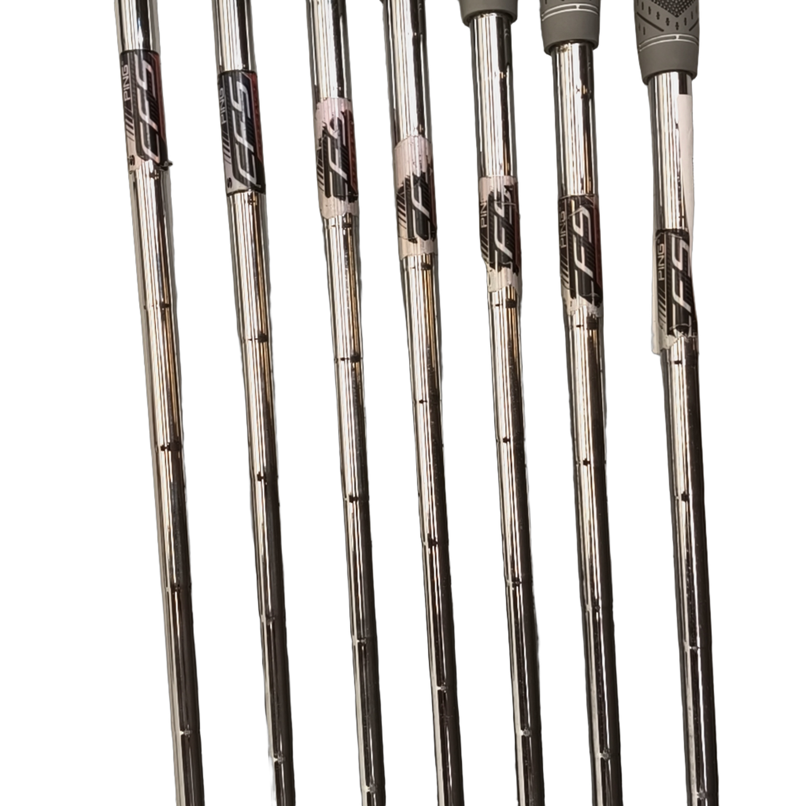 PING i Series E1 Jernsæt / 4-PW / Flex Stiff / Stål [model:birefnet-general] [bg:handrolled]