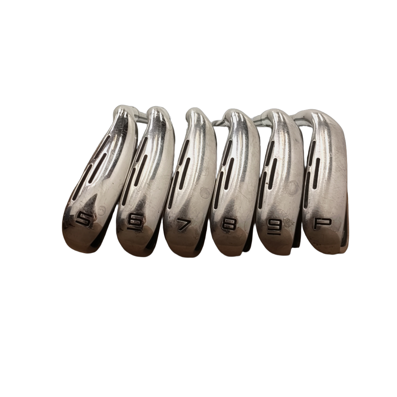 Wilson DynaPower Jernsæt / 5-PW / Flex Regular / Grafit [model:birefnet-general] [bg:handrolled]