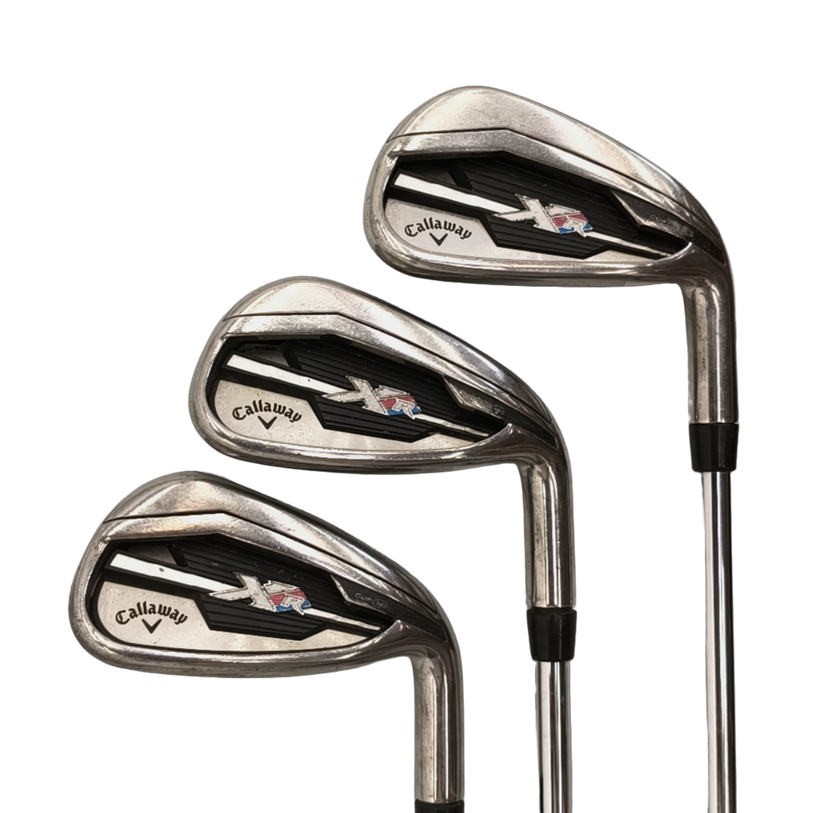 Callaway XR Jernsæt / 4-PW+AW  / Flex Stiff / Stål [model:birefnet-general] [bg:handrolled]