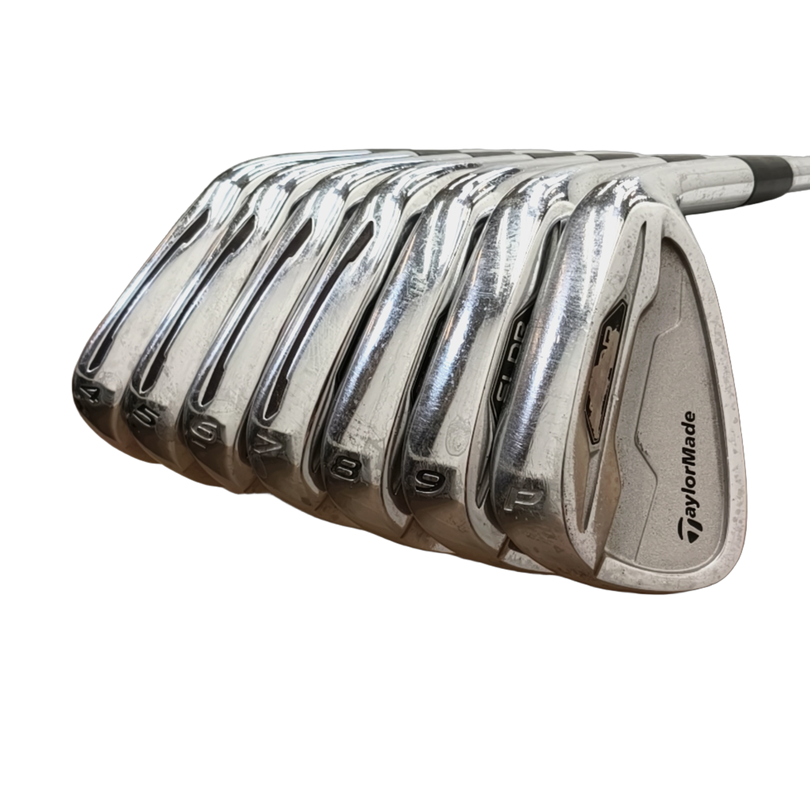 TaylorMade SLDR iron set / 4-PW / Flex Regular / Steel [model:birefnet-general] [bg:handrolled]