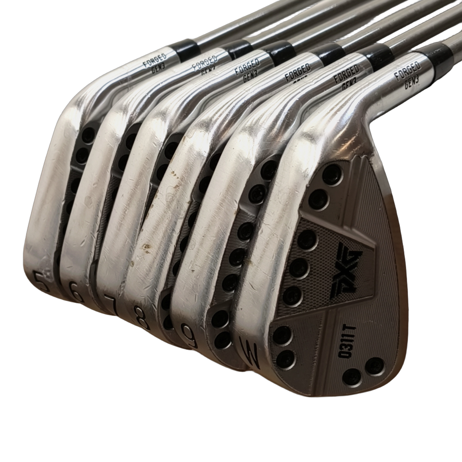 PXG 0311 T Iron Set / 5-PW / Flex Regular / SteelFiber [model:birefnet-general] [bg:handrolled]