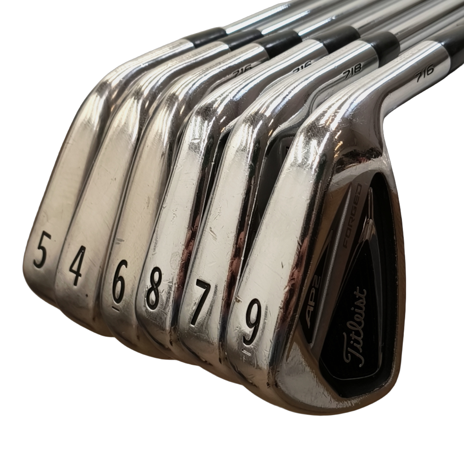 Titleist AP1 / AP2 716 Iron Set / 4-9i / Flex Regular / Steel [model:birefnet-general] [bg:handrolled]