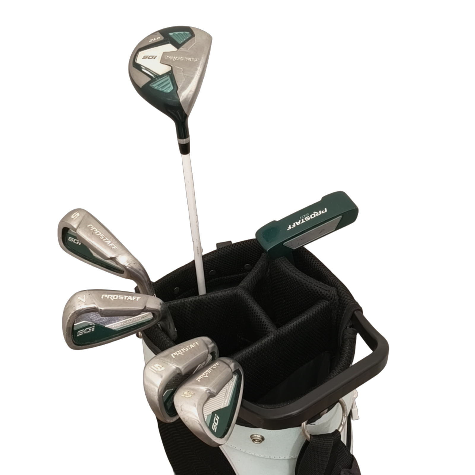 Wilson Staff Prostaff SGI Komplet Sæt Med Bag / 5i+7i+9i+SW / Flex Ladies / Grafit [model:birefnet-general] [bg:handrolled]